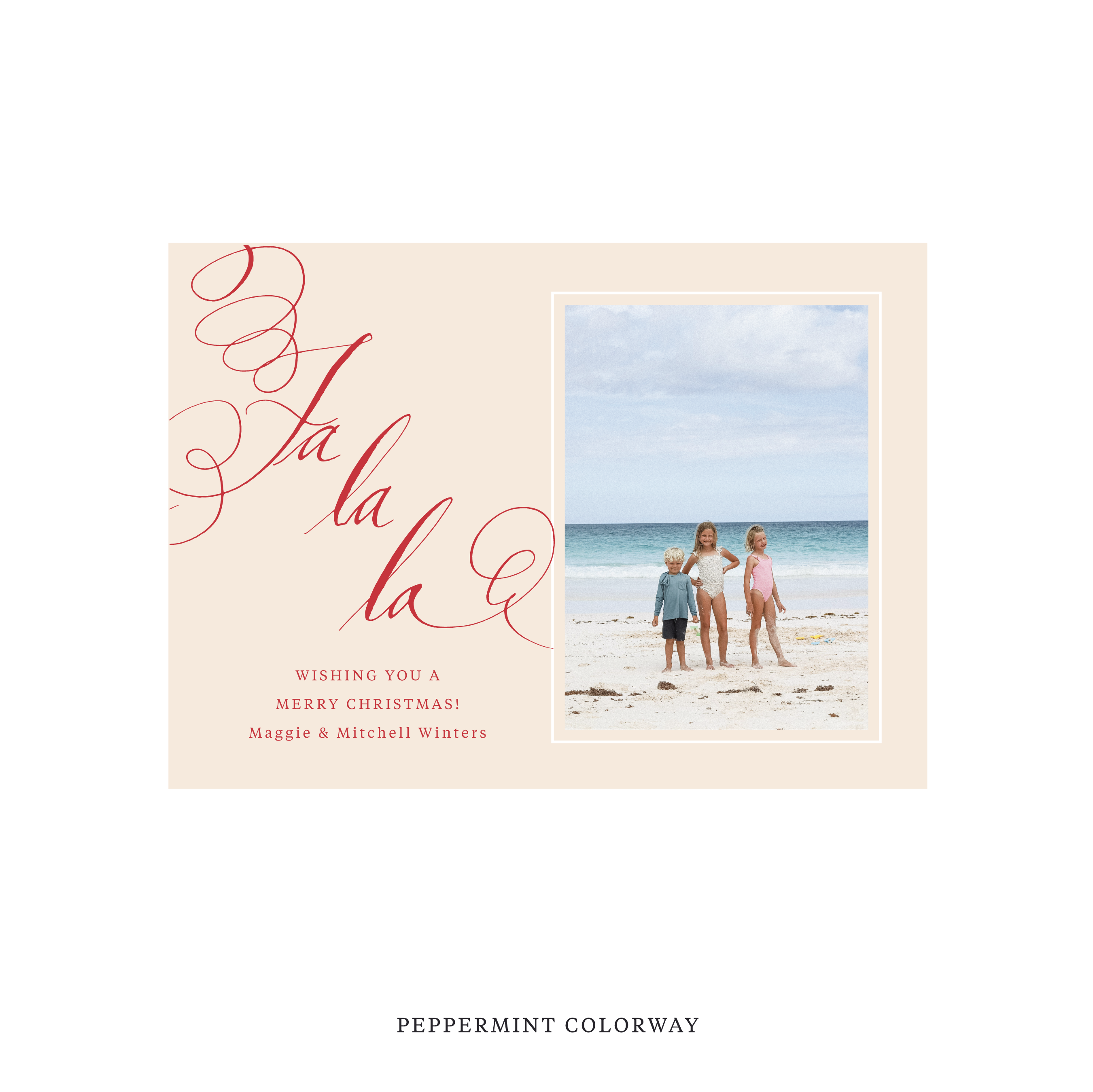Farnley Classic Flat Print Holiday Card, Medium