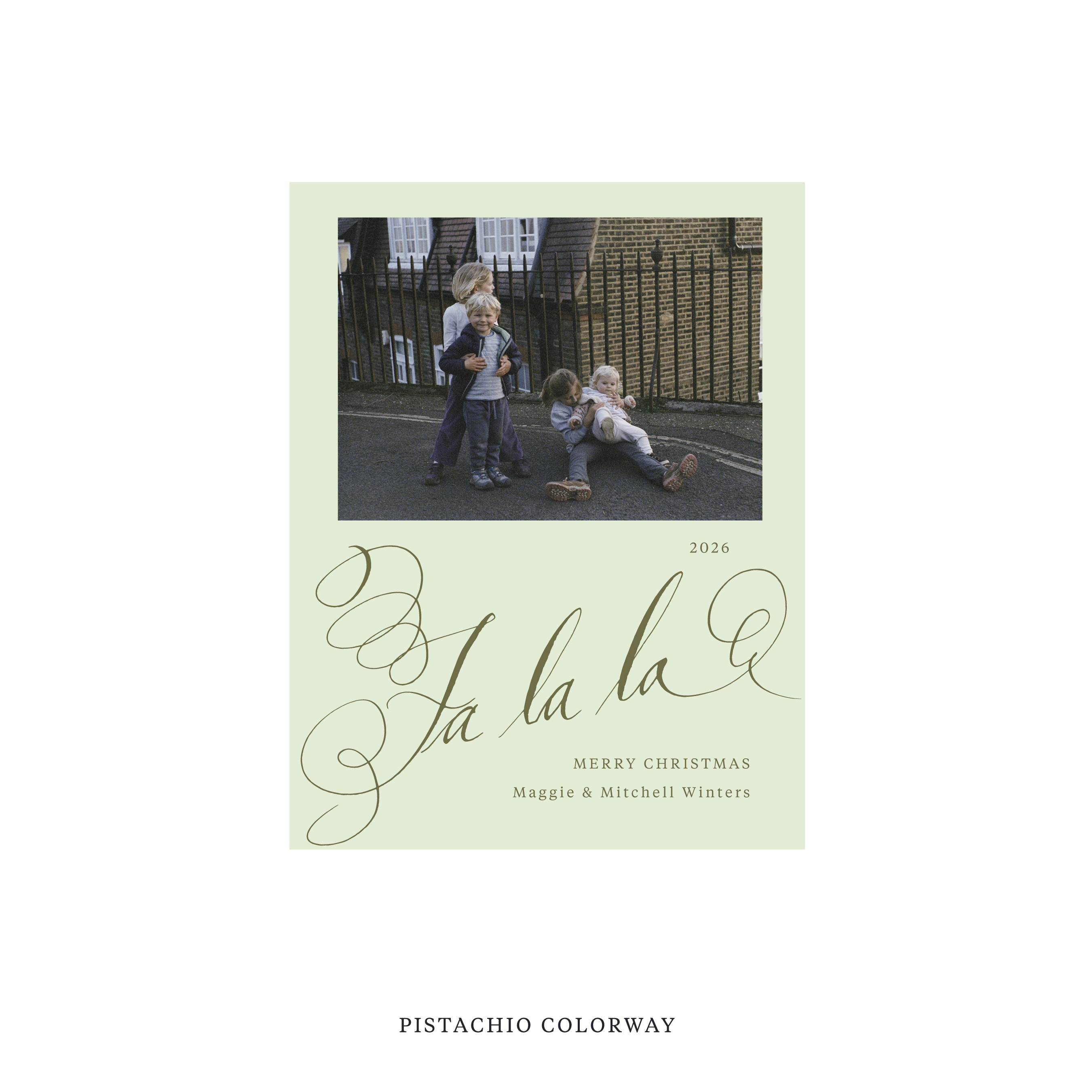 Farnley Classic Flat Print Holiday Card, Small