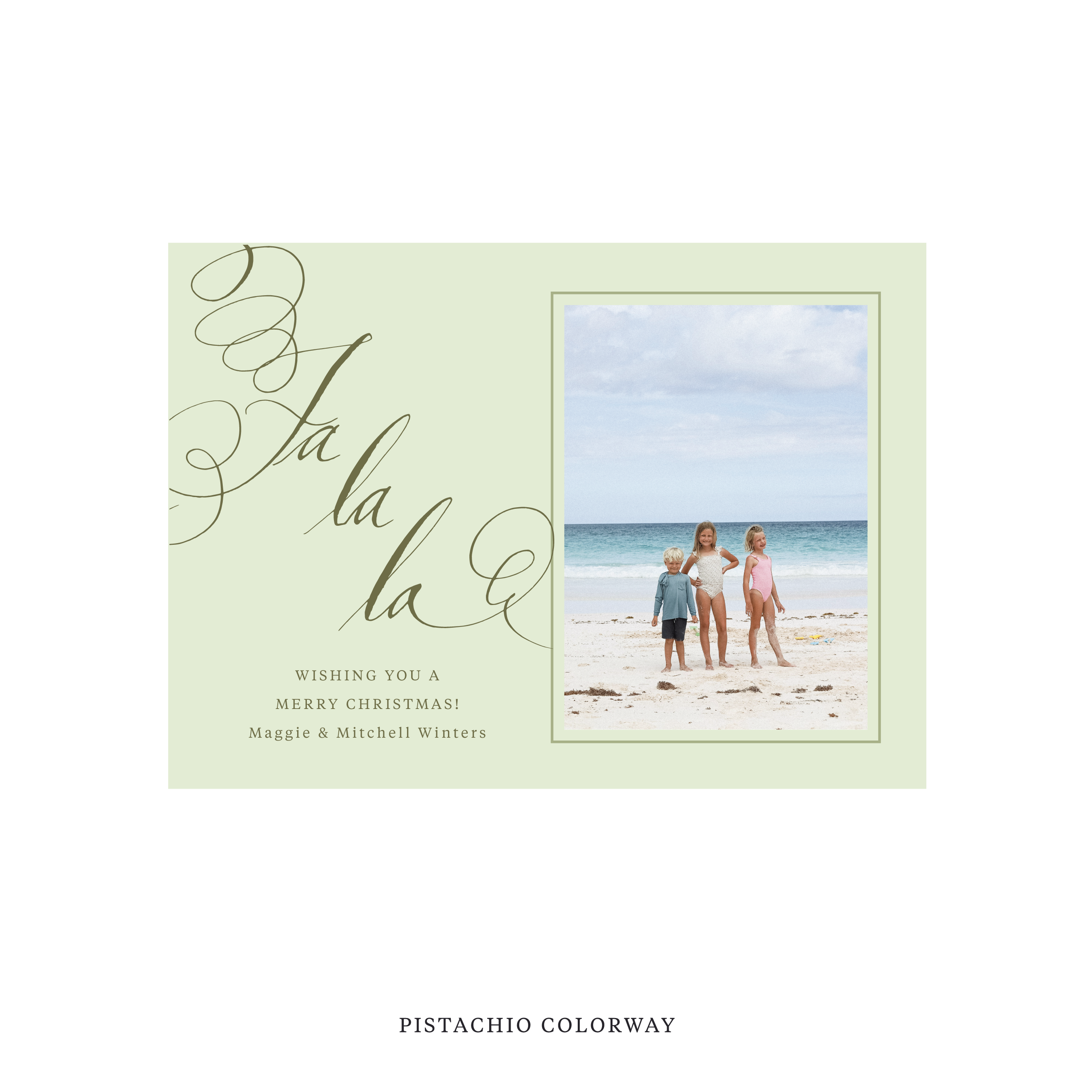 Farnley Classic Flat Print Holiday Card, Medium