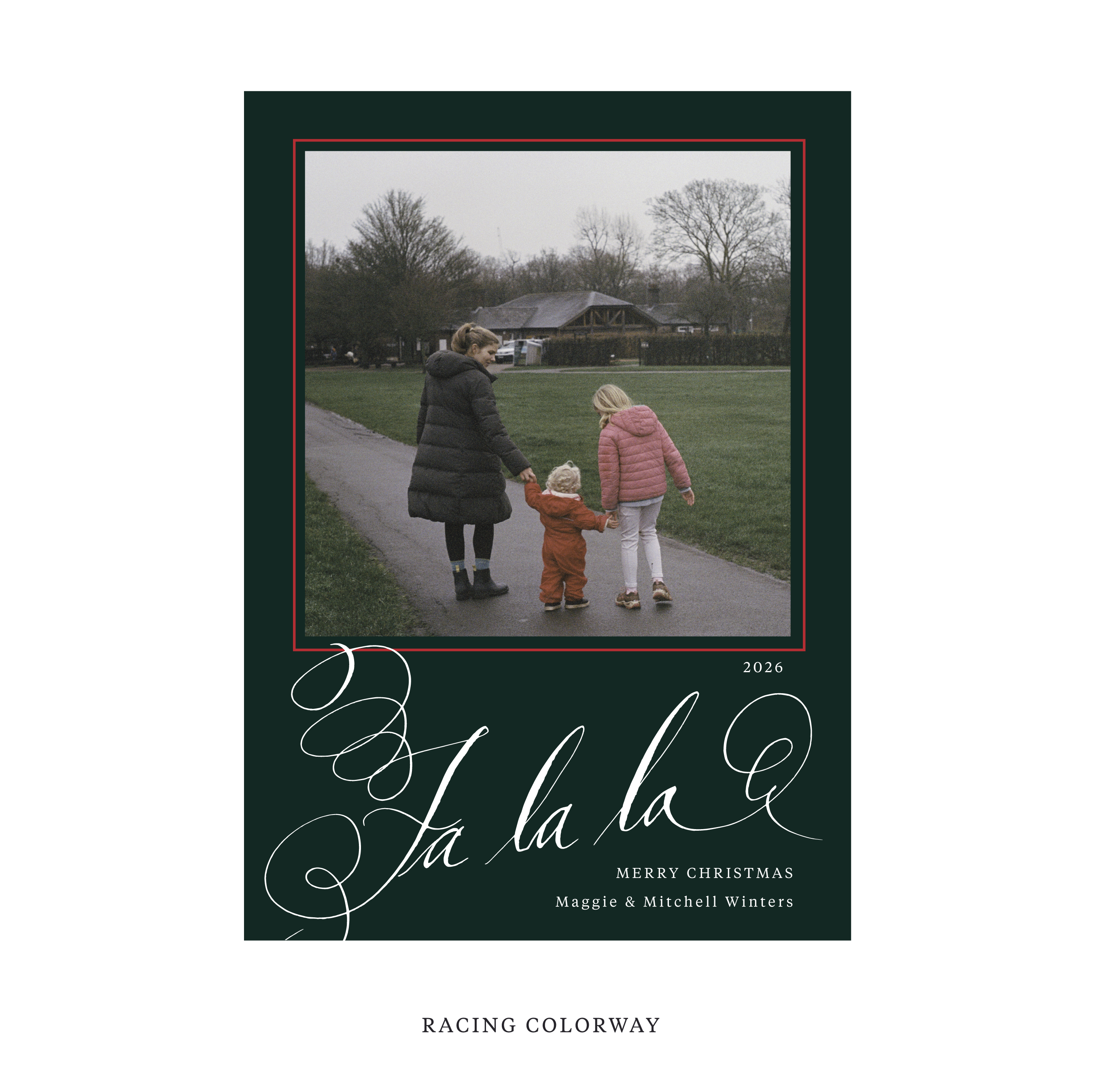 Farnley Classic Flat Print Holiday Card, Large