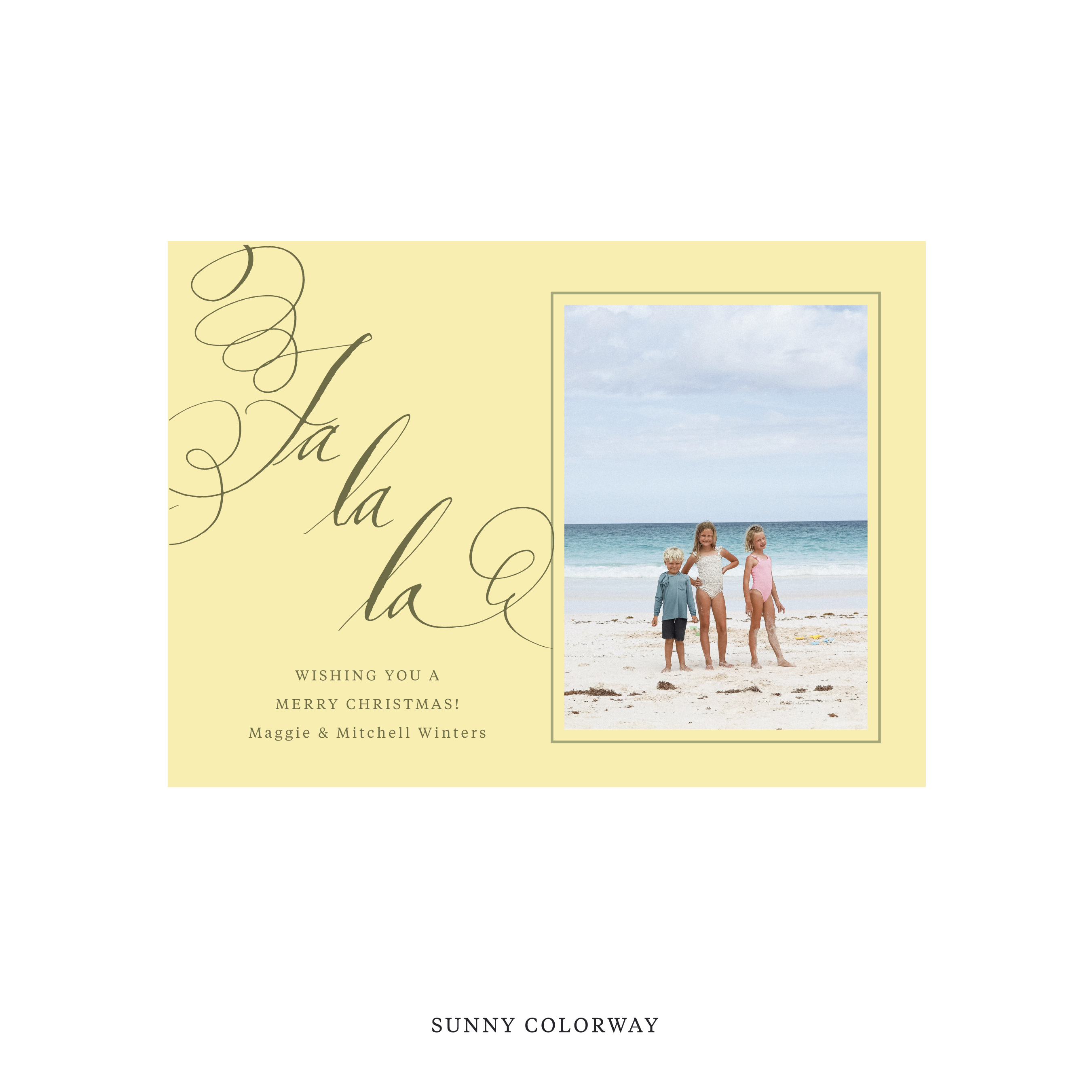 Farnley Classic Flat Print Holiday Card, Medium