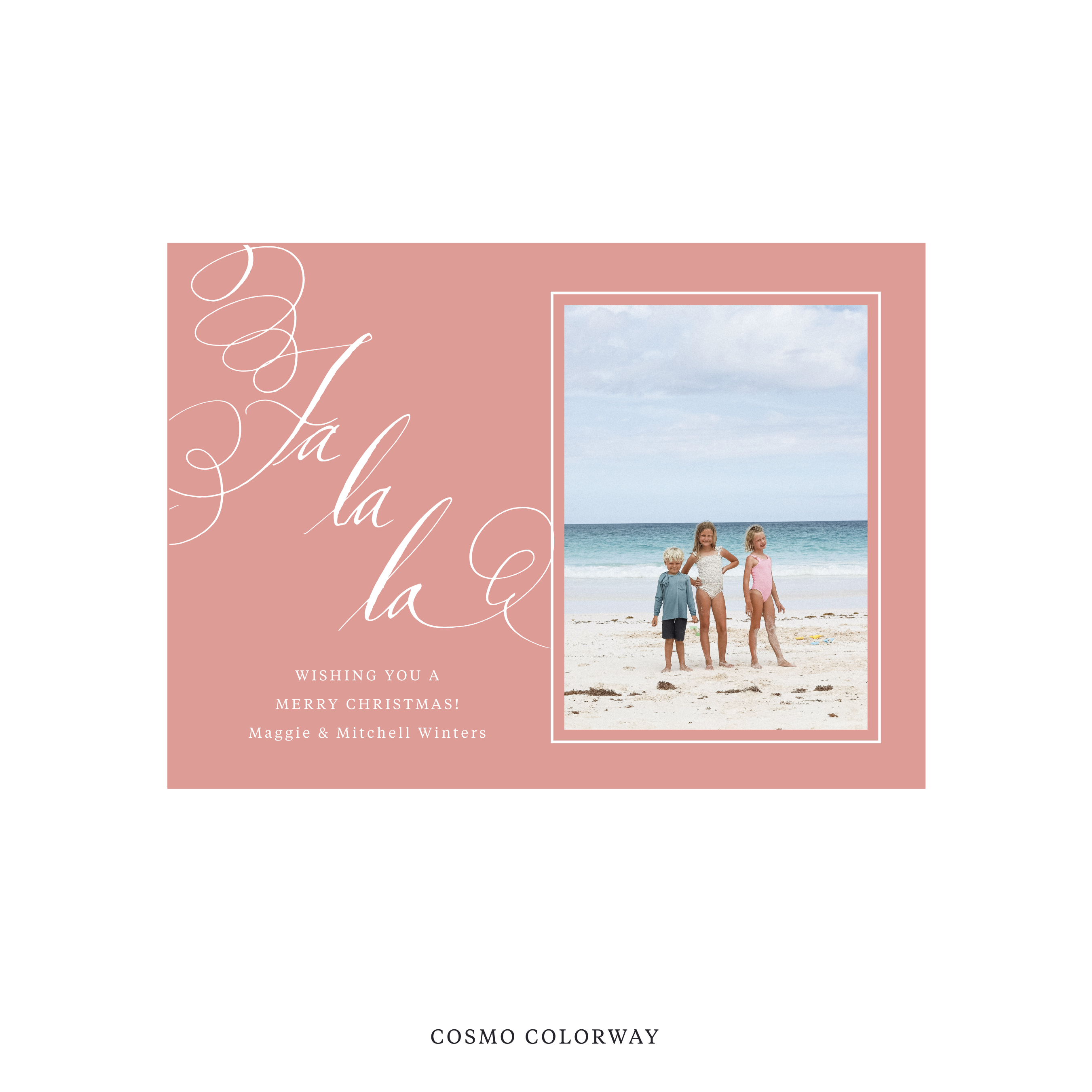 Farnley Classic Flat Print Holiday Card, Medium