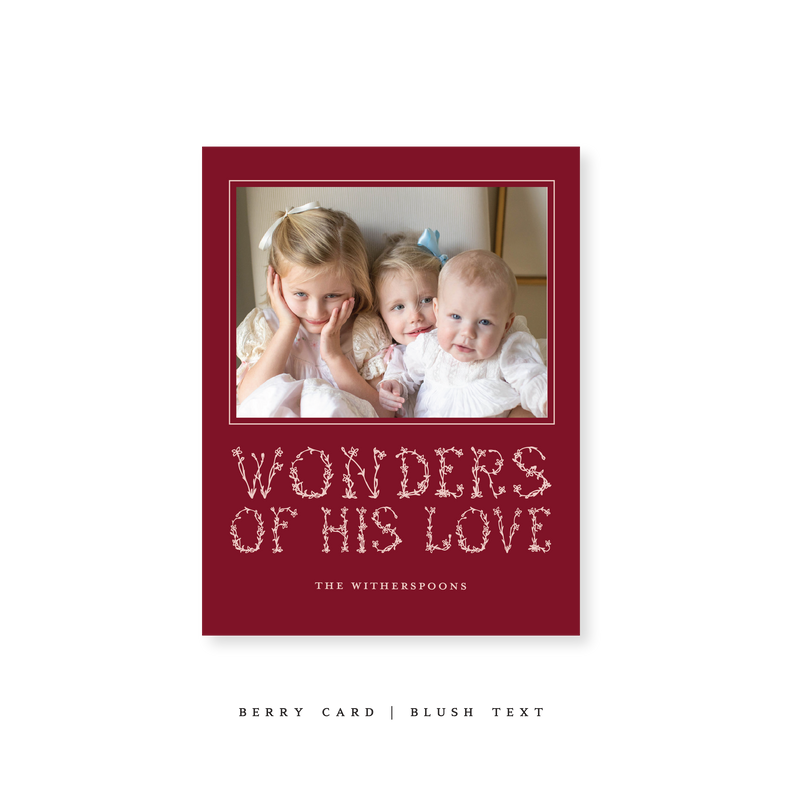Witherspoon Classic Printed Small Holiday Card