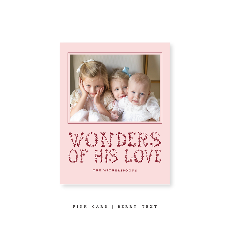 Witherspoon Classic Printed Small Holiday Card