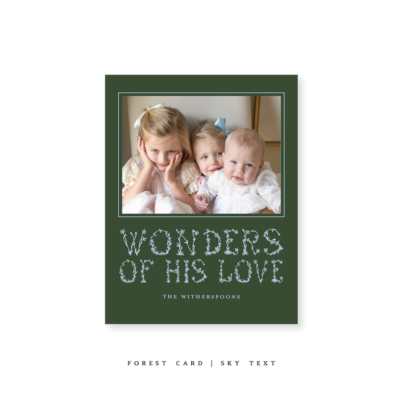 Witherspoon Classic Printed Small Holiday Card