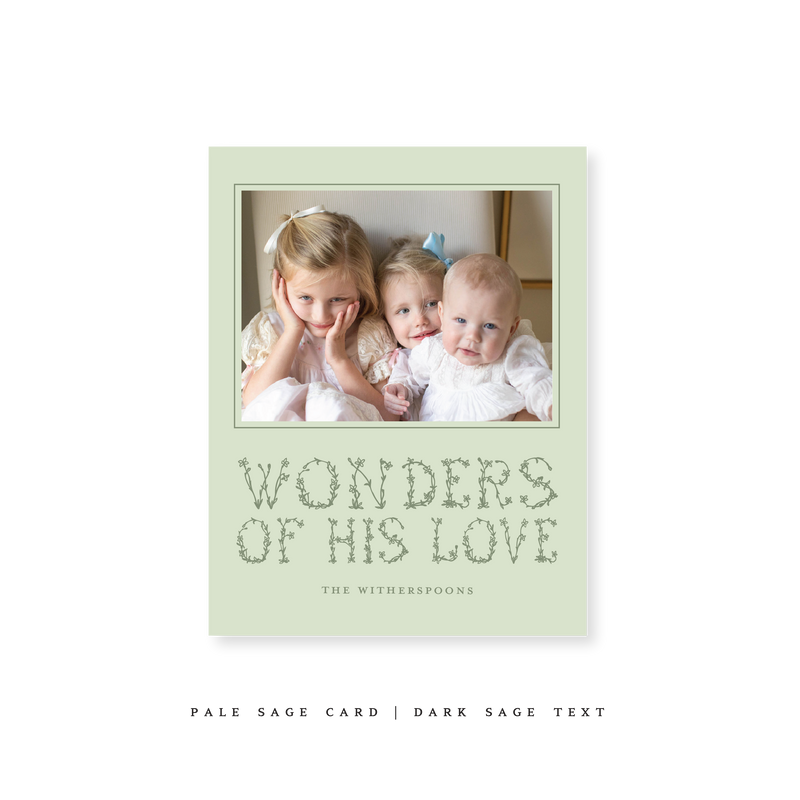 Witherspoon Classic Printed Small Holiday Card