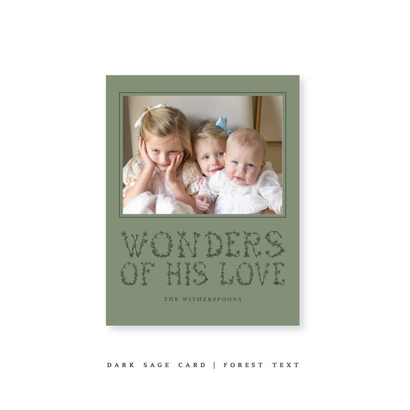 Witherspoon Classic Printed Small Holiday Card