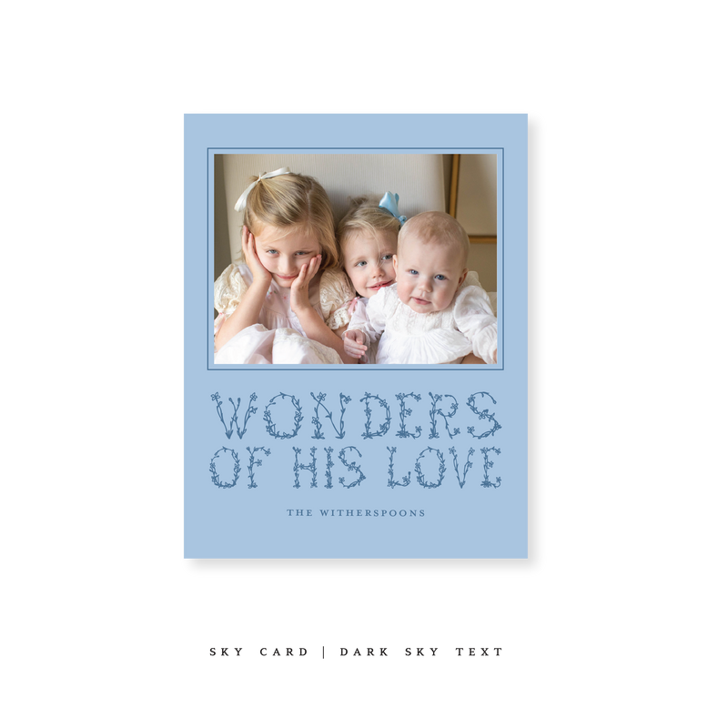 Witherspoon Classic Printed Small Holiday Card