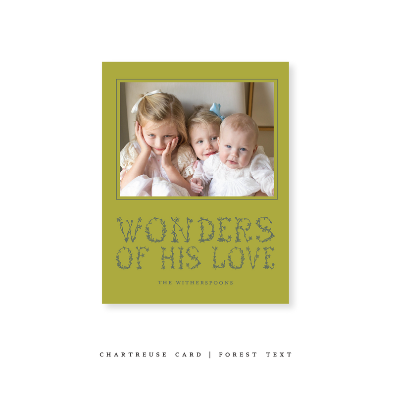 Witherspoon Classic Printed Small Holiday Card