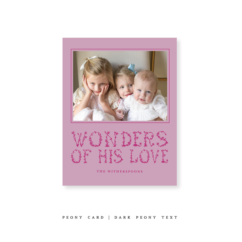 Witherspoon Classic Printed Small Holiday Card
