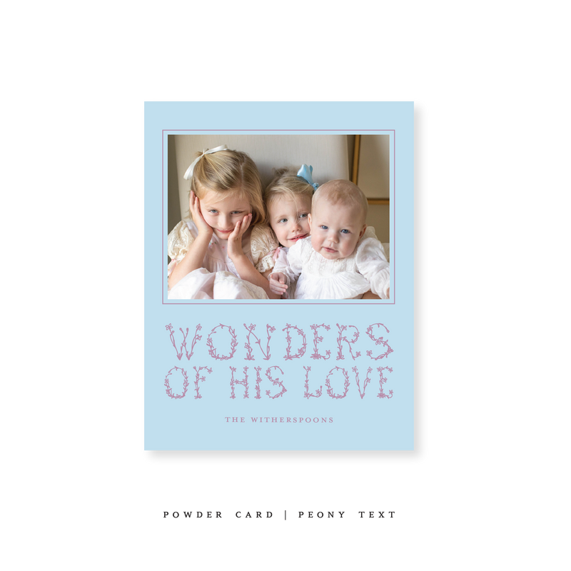 Witherspoon Classic Printed Small Holiday Card