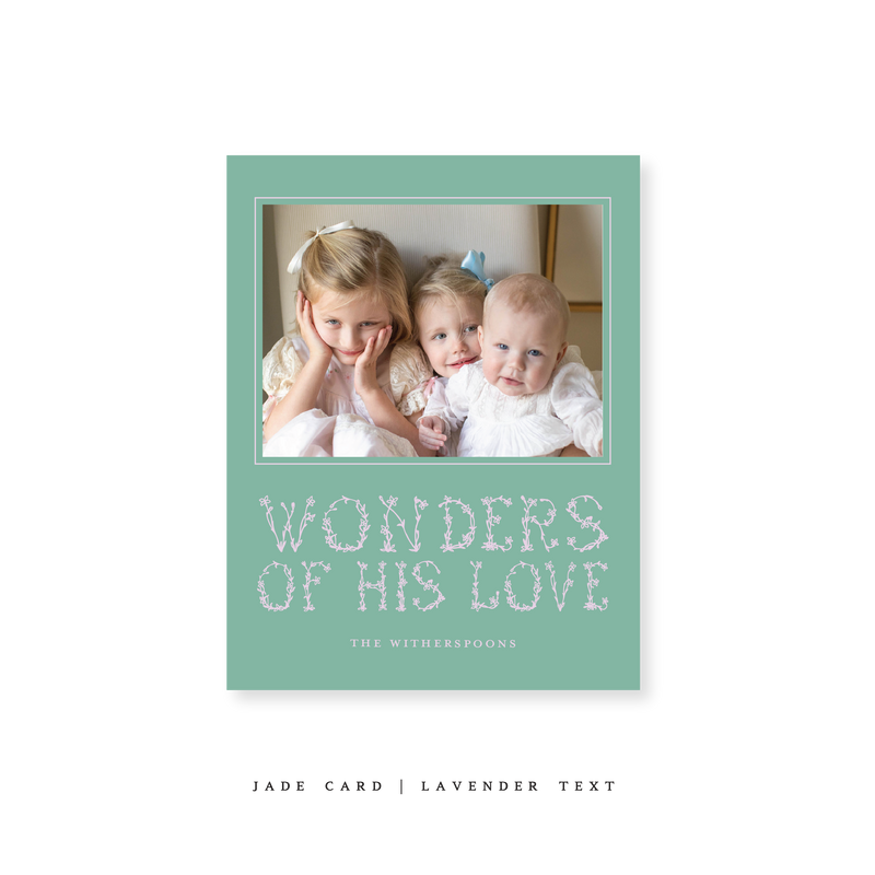 Witherspoon Classic Printed Small Holiday Card