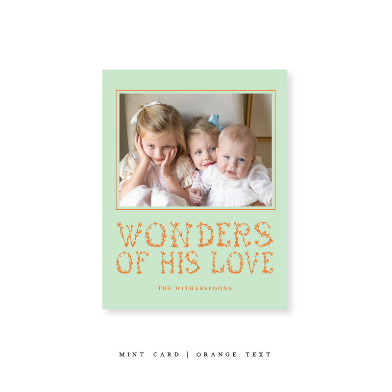 Witherspoon Classic Printed Small Holiday Card