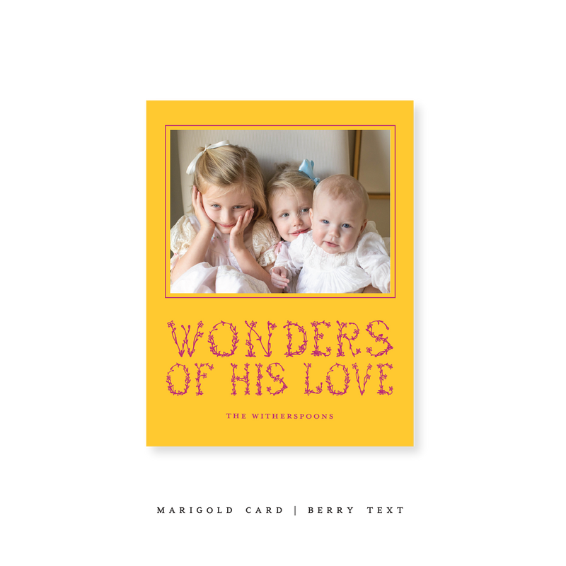 Witherspoon Classic Printed Small Holiday Card