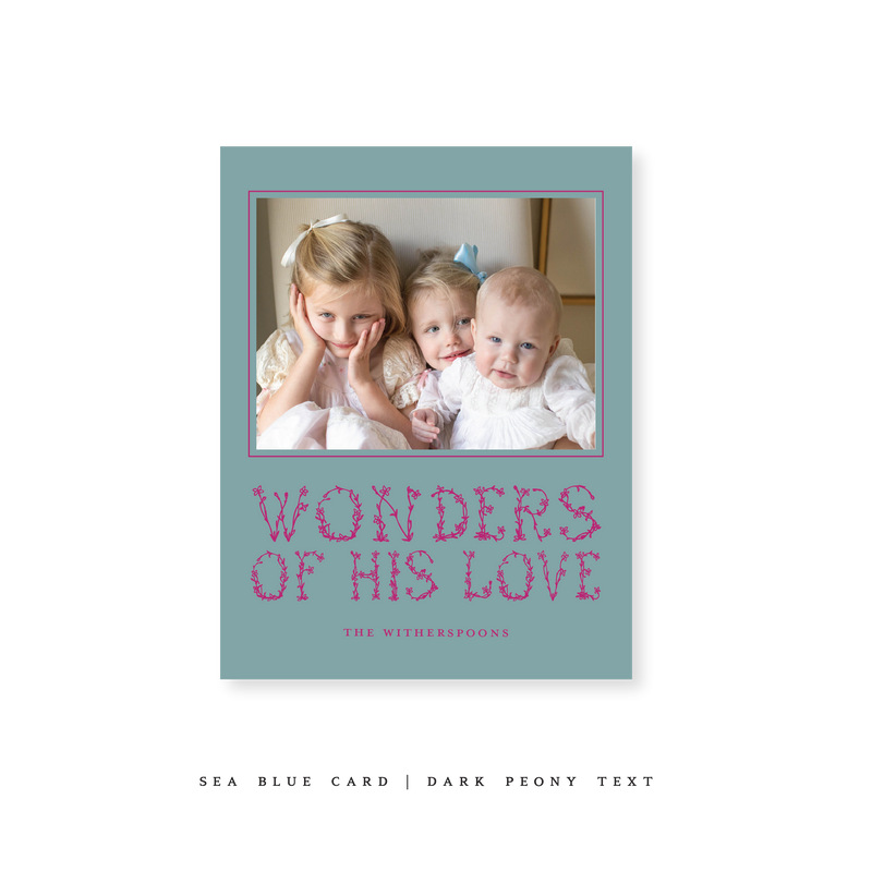 Witherspoon Classic Printed Small Holiday Card