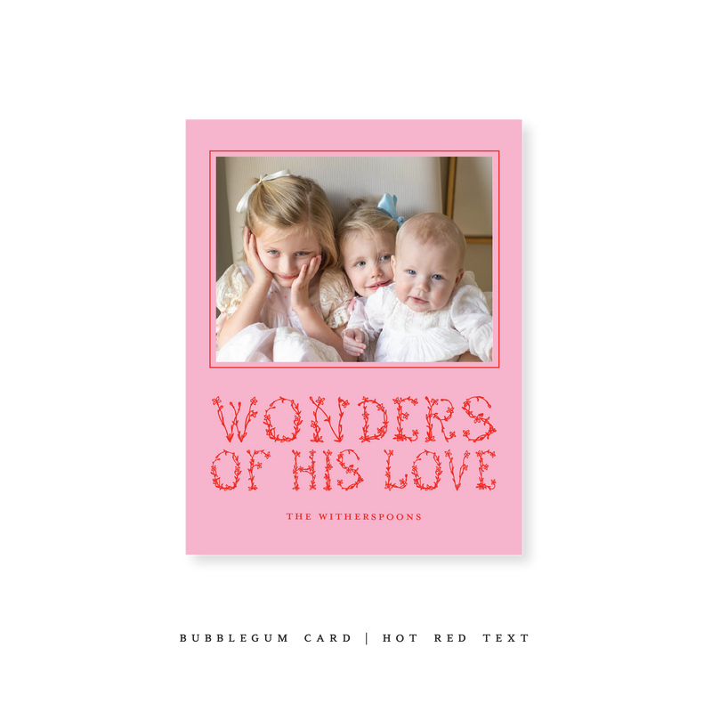 Witherspoon Classic Printed Small Holiday Card