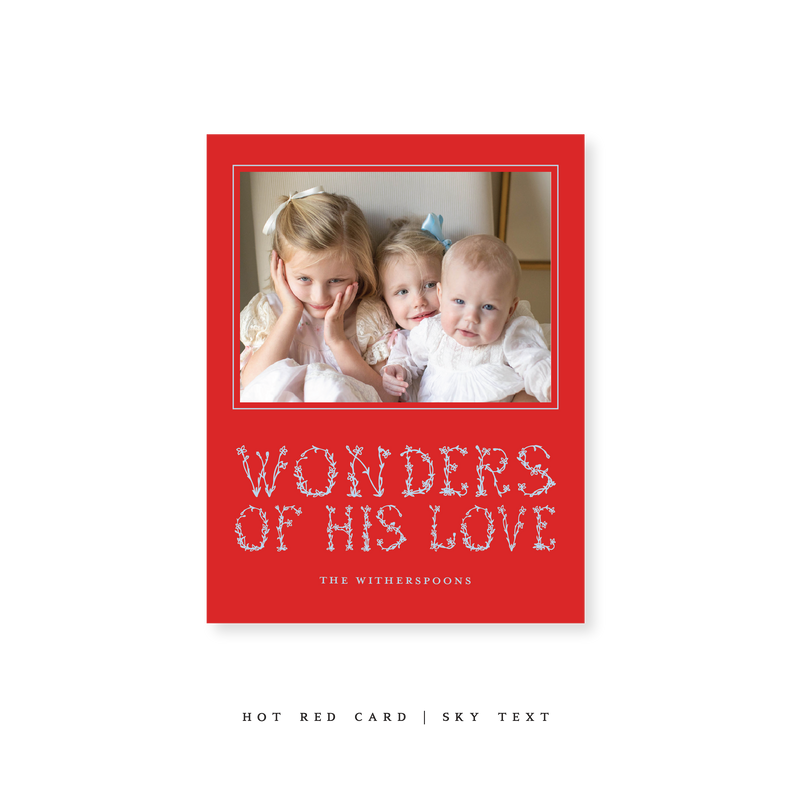 Witherspoon Classic Printed Small Holiday Card