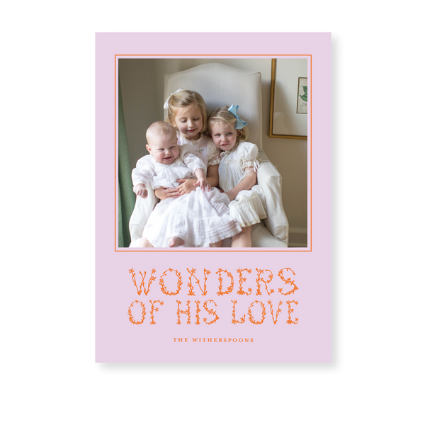 Witherspoon Classic Printed Medium Holiday Card