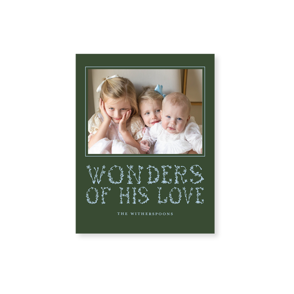 Witherspoon Classic Printed Small Holiday Card