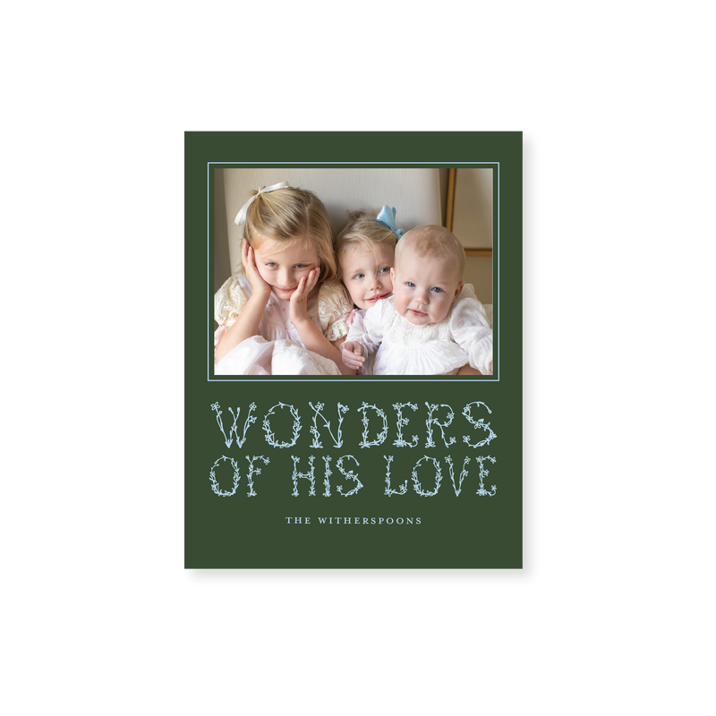Witherspoon Classic Printed Small Holiday Card