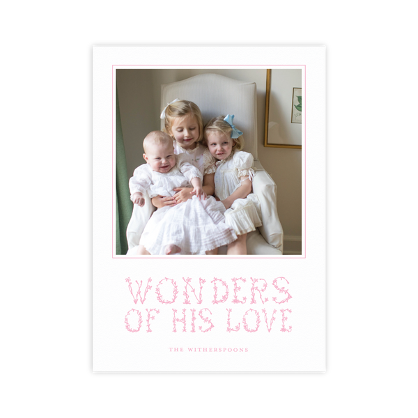 Witherspoon Letterpress Medium Holiday Card