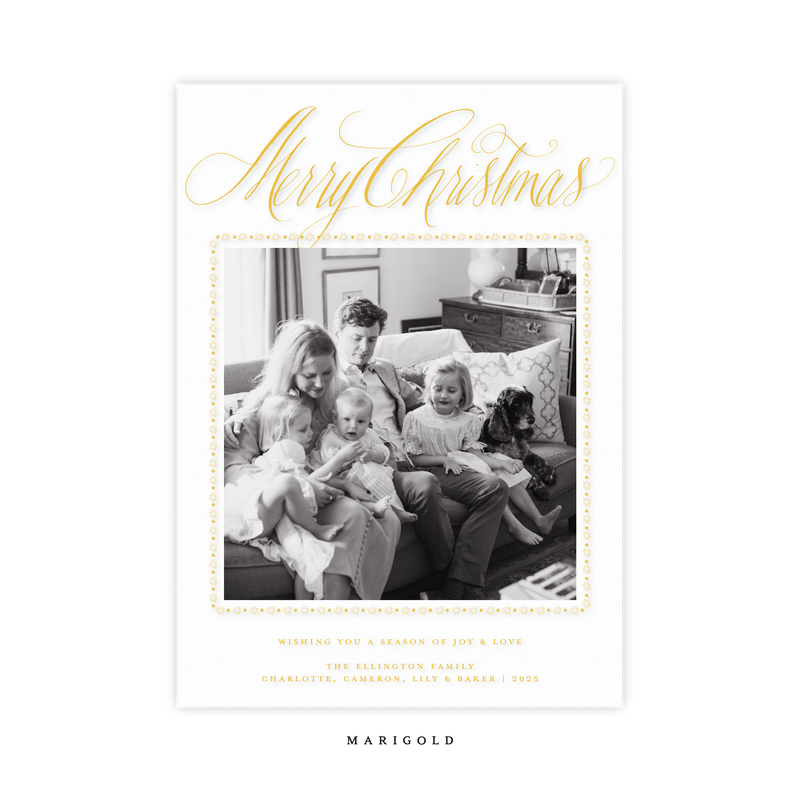 Woodley Engraved Medium Holiday Card I