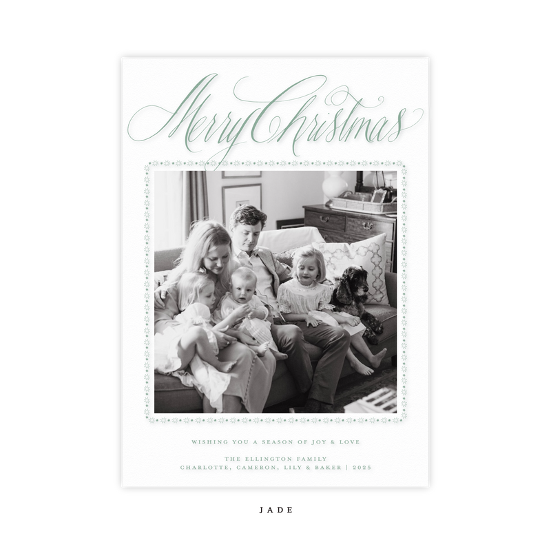 Woodley Engraved Medium Holiday Card I