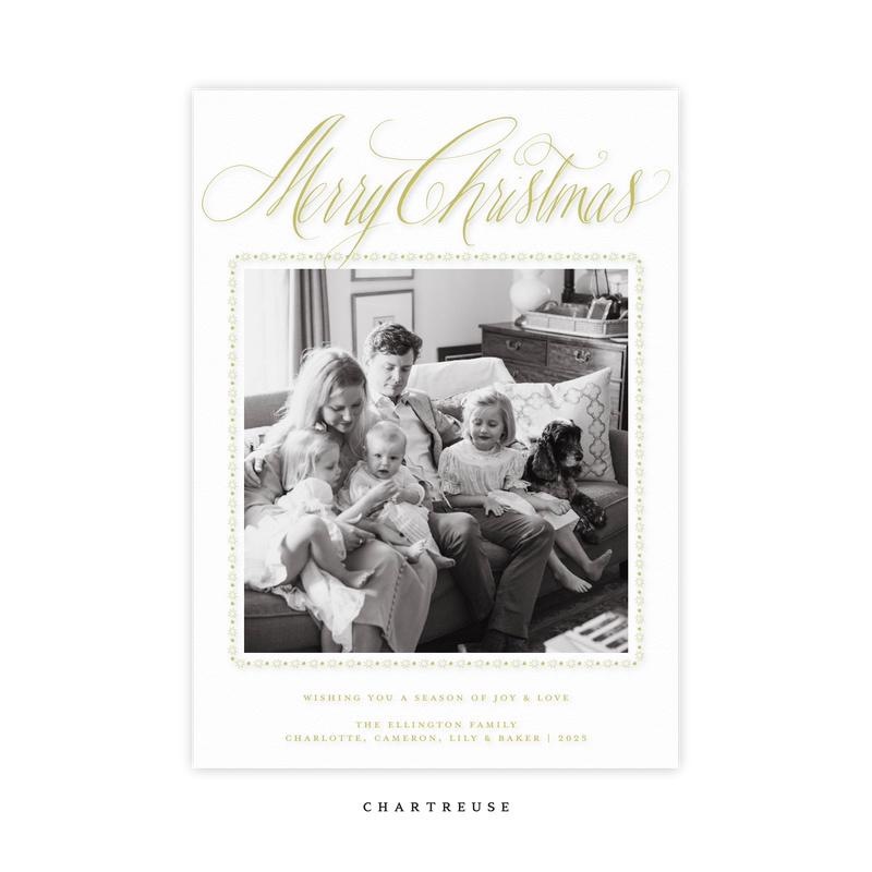 Woodley Engraved Medium Holiday Card I