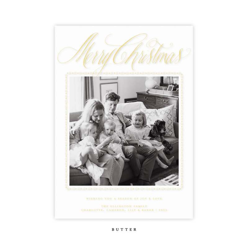 Woodley Engraved Medium Holiday Card I