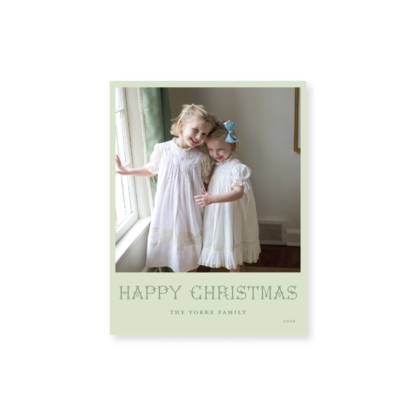 Yorke Classic Printed Small Holiday Card