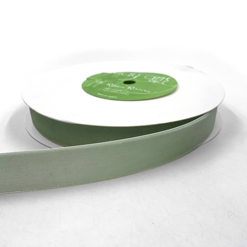 3/4" Jadeite Green Velvet Ribbon