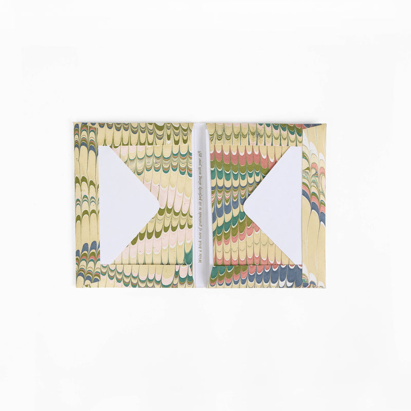 Marbled Greeting Card Set - Moss Mountain