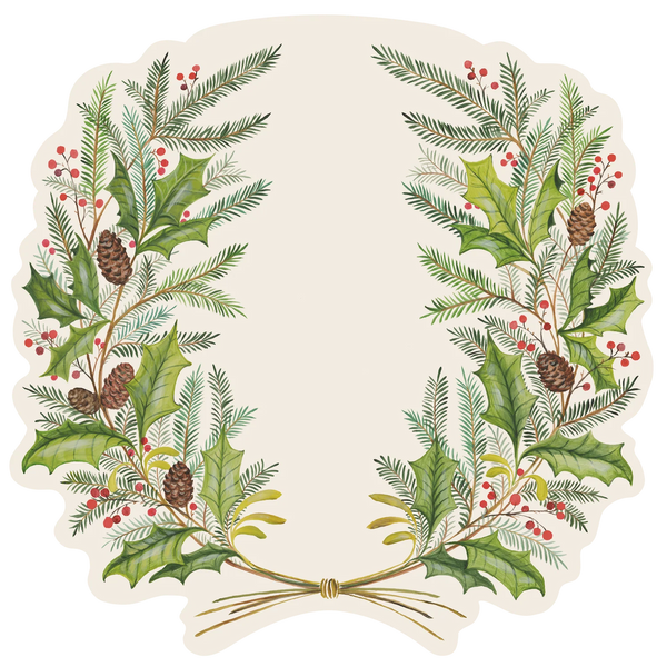 Die Cut Christmas Sprigs Placemat