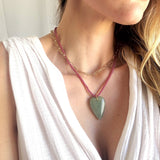 Stone Heart Necklace