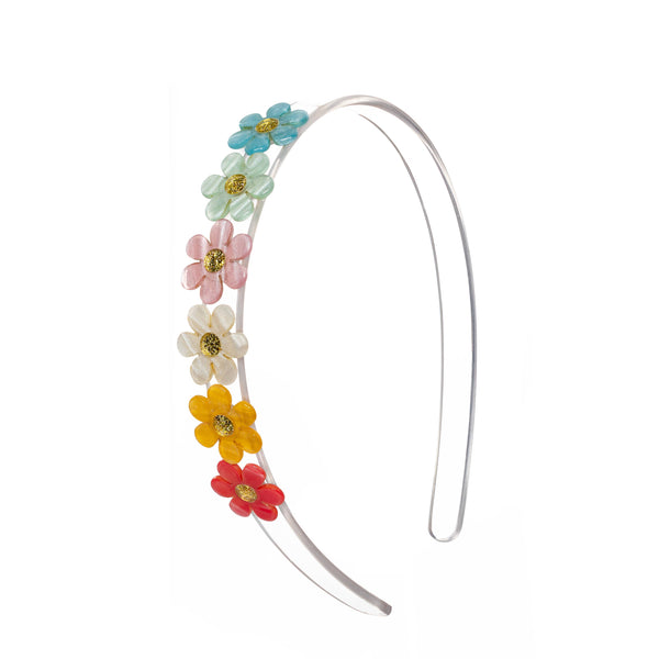 Daisies Pearlized Pastel Shades Headband