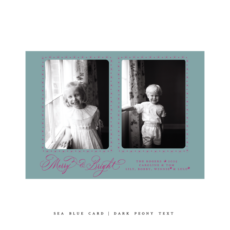 Ellington (2 Photos) Classic Printed Medium Holiday Card