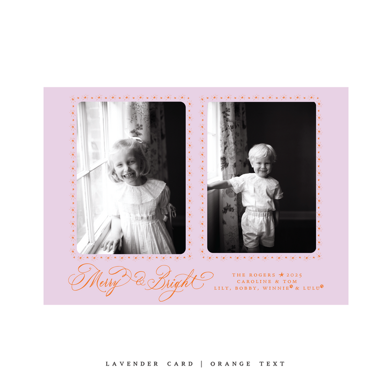 Ellington (2 Photos) Classic Printed Medium Holiday Card