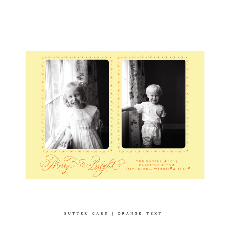Ellington (2 Photos) Classic Printed Medium Holiday Card