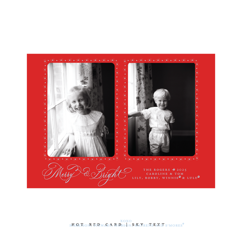 Ellington (2 Photos) Classic Printed Medium Holiday Card