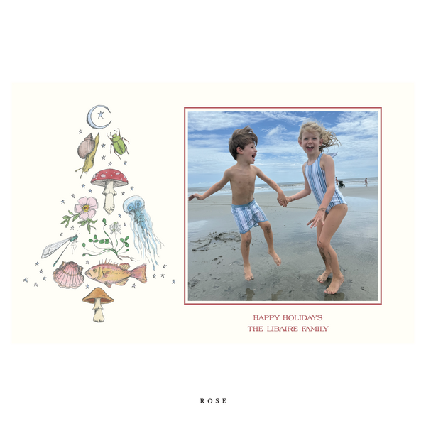 Amelia Classic Printed Holiday Card