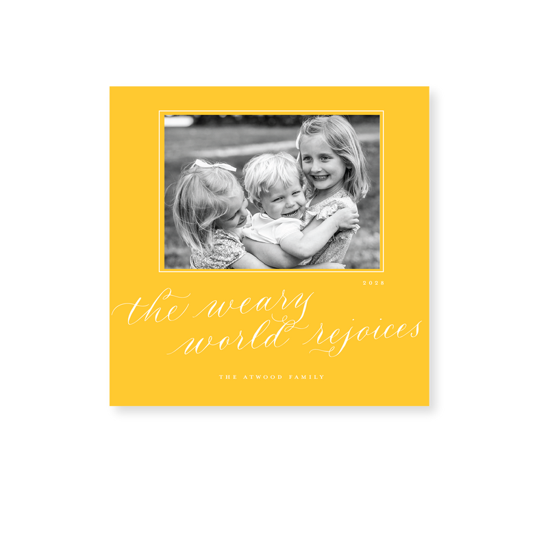 Atwood Classic Printed Small Square Holiday Card