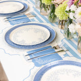 Dusty Blue Striped Table Runners