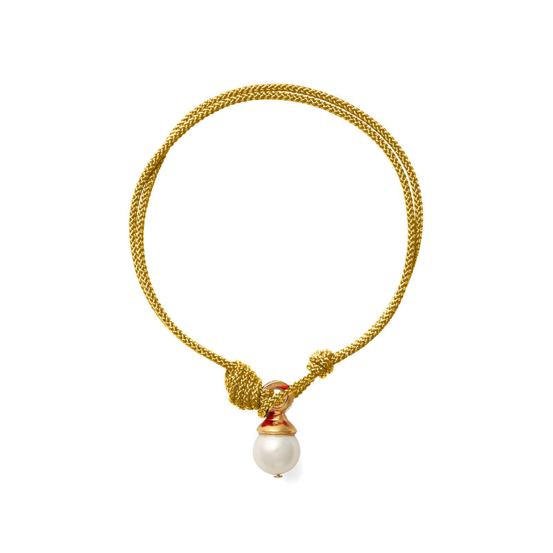 Cord Pearl Bracelet