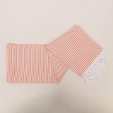 Striped Colorful Turkish Cotton Peshtemal Towel: Dark Navy Blue / Beach Towel