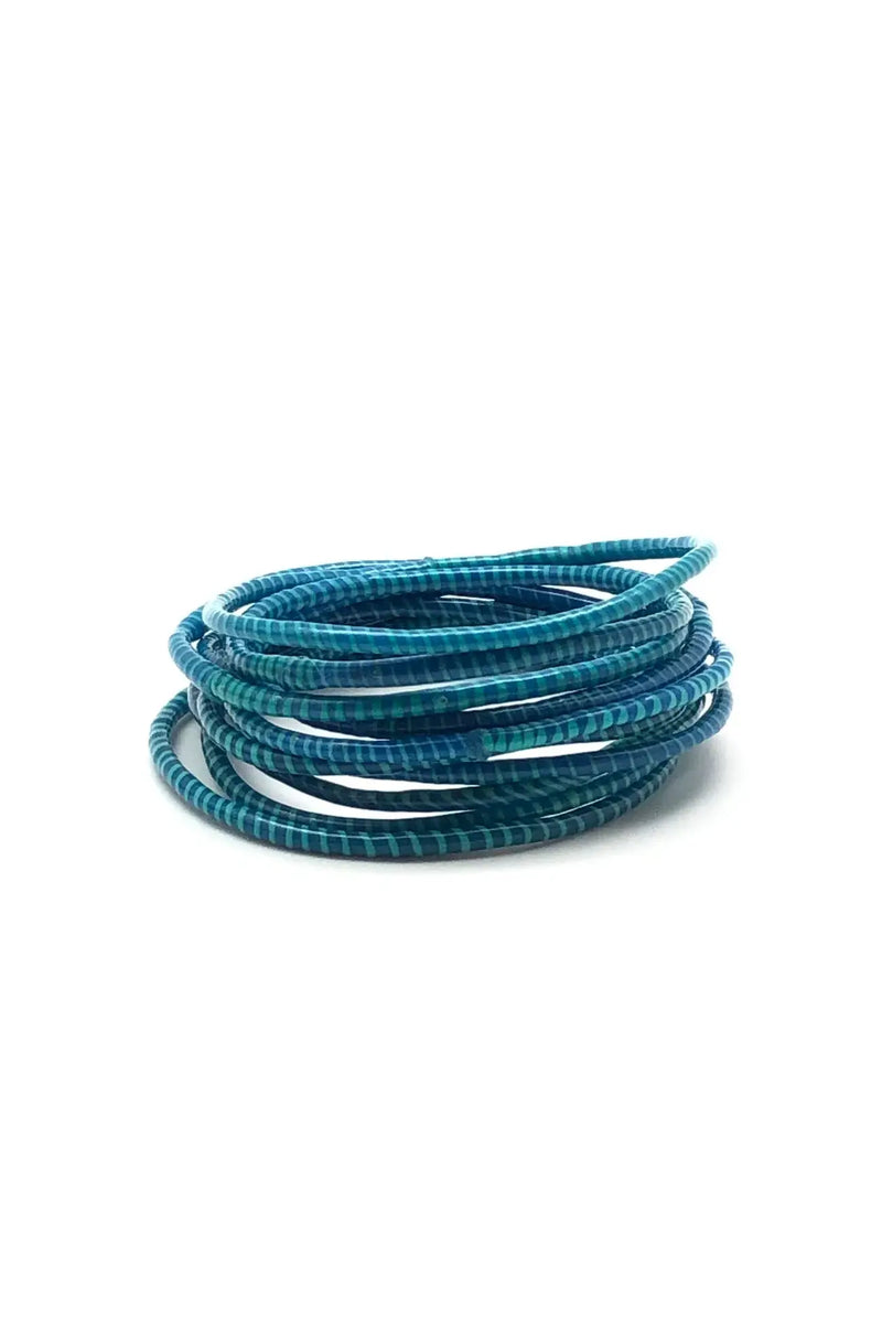 Dark Teal Beach Bangles