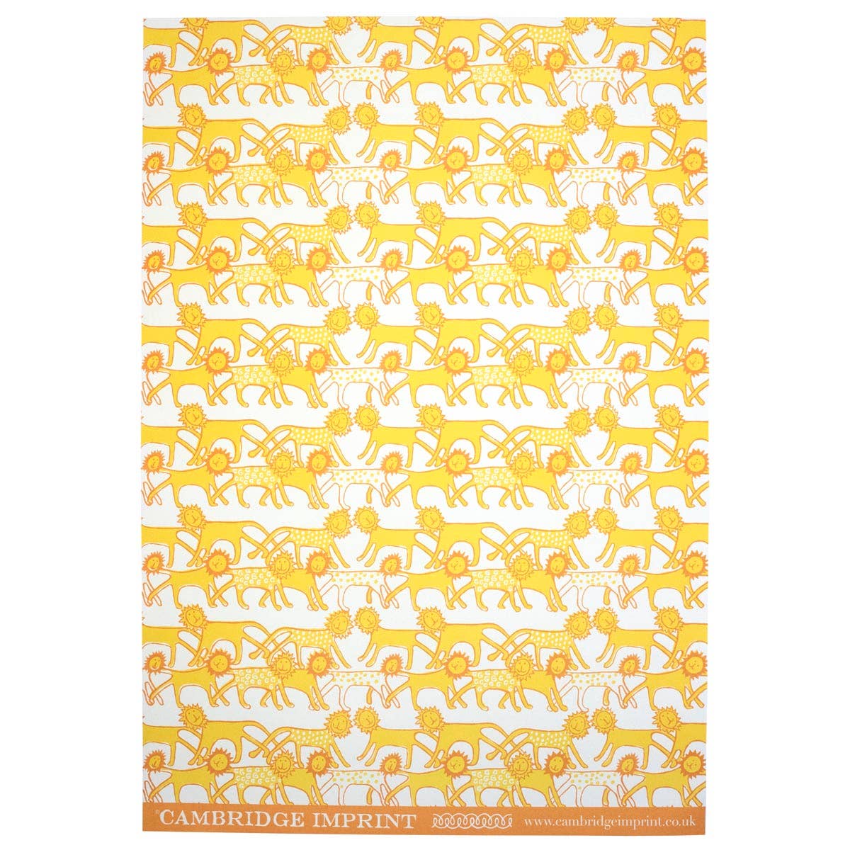 Patterned Paper Lions Sheets (Set of 3)