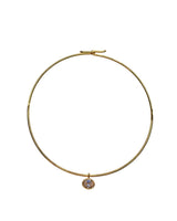 Oval Bezel Set Collar Necklace