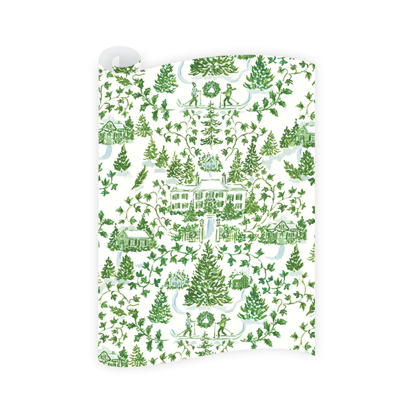 Winter Toile Wrapping Paper