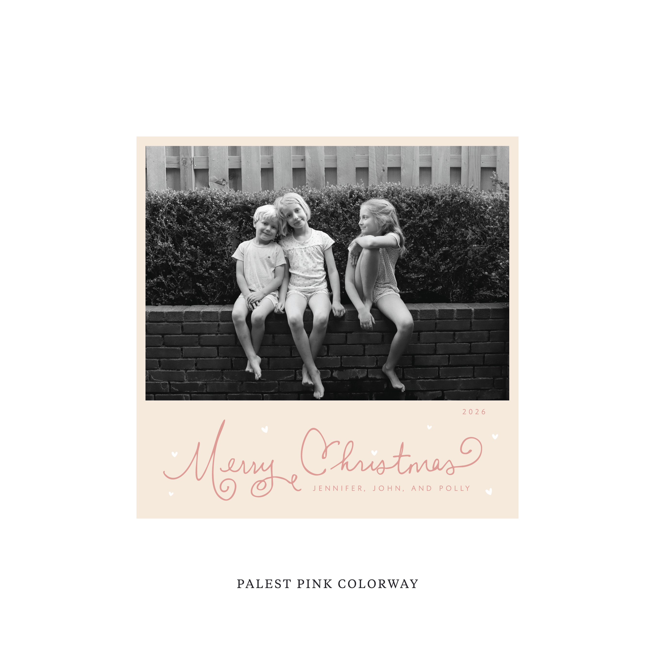 Sinclair Classic Flat Print Holiday Card, Square