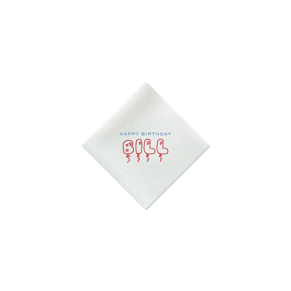 Bill Birthday Petite Napkins